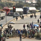 Les supporters d'Evo Morales bloquent les routes depuis le début de la semaine. KEYSTONE/EPA/JORGE ABREGO